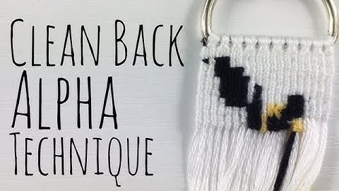 Clean Back Alpha Technique || Friendship Bracelets