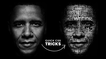 Text Typography Portrait using Html & CSS | CSS Effects
