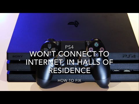 How To Connect PS4 To Internet in University Halls of Residence PSN