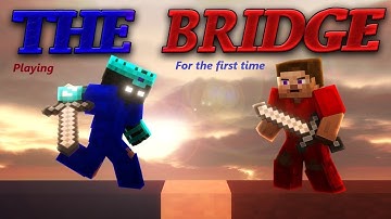 Playing Minecraft bridge minigame for the first time.