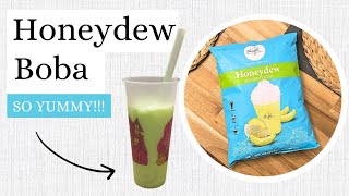 Honeydew Bubble Tea (Boba, Milk Tea) - Plant Based Jess