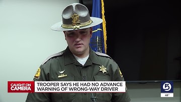 Utah trooper who hit wrong-way driver to stop him says he acted instinctively