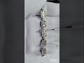 collar tipo tennis con diamantes cte moderno y baguette GH VS1 VS2 oro bco 14k grs ttl 71.6
