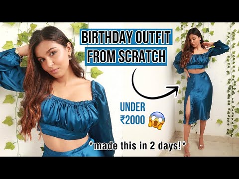 Outfit from scratch,Diy birthday outfit,Outfit under ₹2000,Mridul sharma
