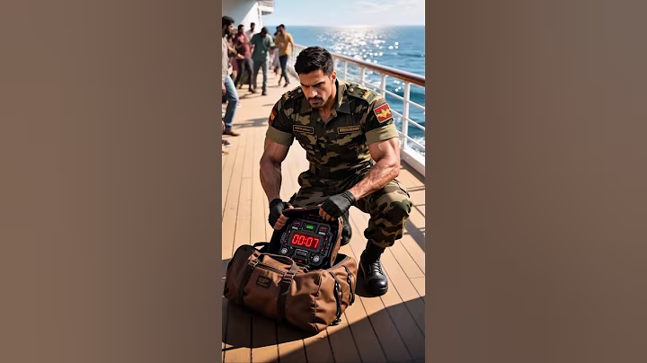 Indian Army saved Cruise Ship from Time bam🚢 #ai #army