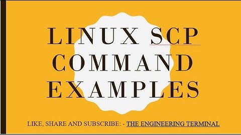 Linux real life practical scp command example.