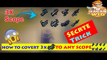 Pubg Mobile 3x Scope Secret Trick || Convert 3x To 2x 4x 6x 8x || Sagar The Wid