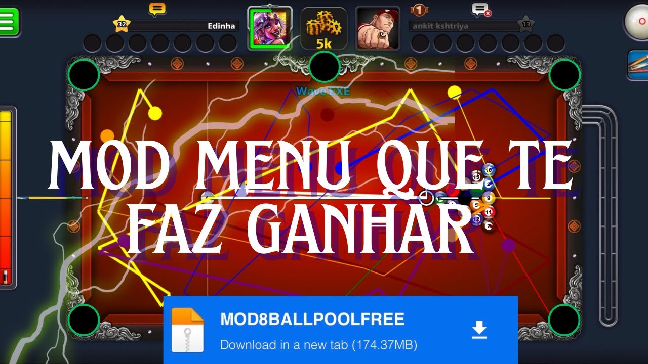 O MELHOR PAINEL FFH4X DA HISTÓRIA 🔥 8 BALL POOL