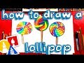 How To Draw A Giant Rainbow Lollipop