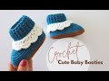 How To Crochet Cute Baby Booties For Beginners