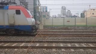 7473호 디젤기관차 부산진발 옥계행 3696 컨테이너 화물열차