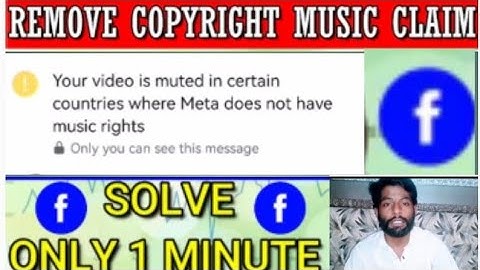Your video is muted in certain countries where meta dose not have music rights on facebook video