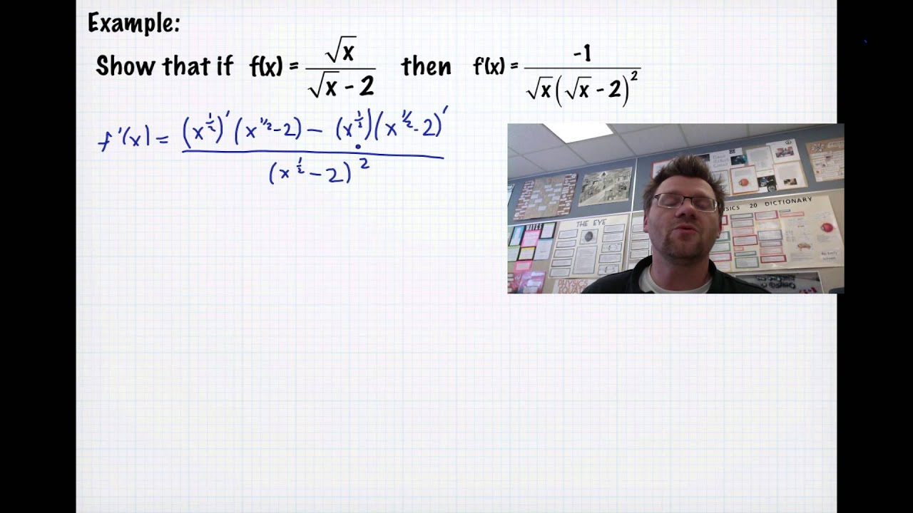 quotient rule calculus quotient rule calculus