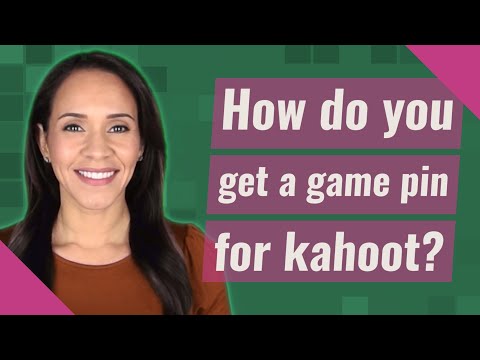 How do you get a game pin for kahoot?