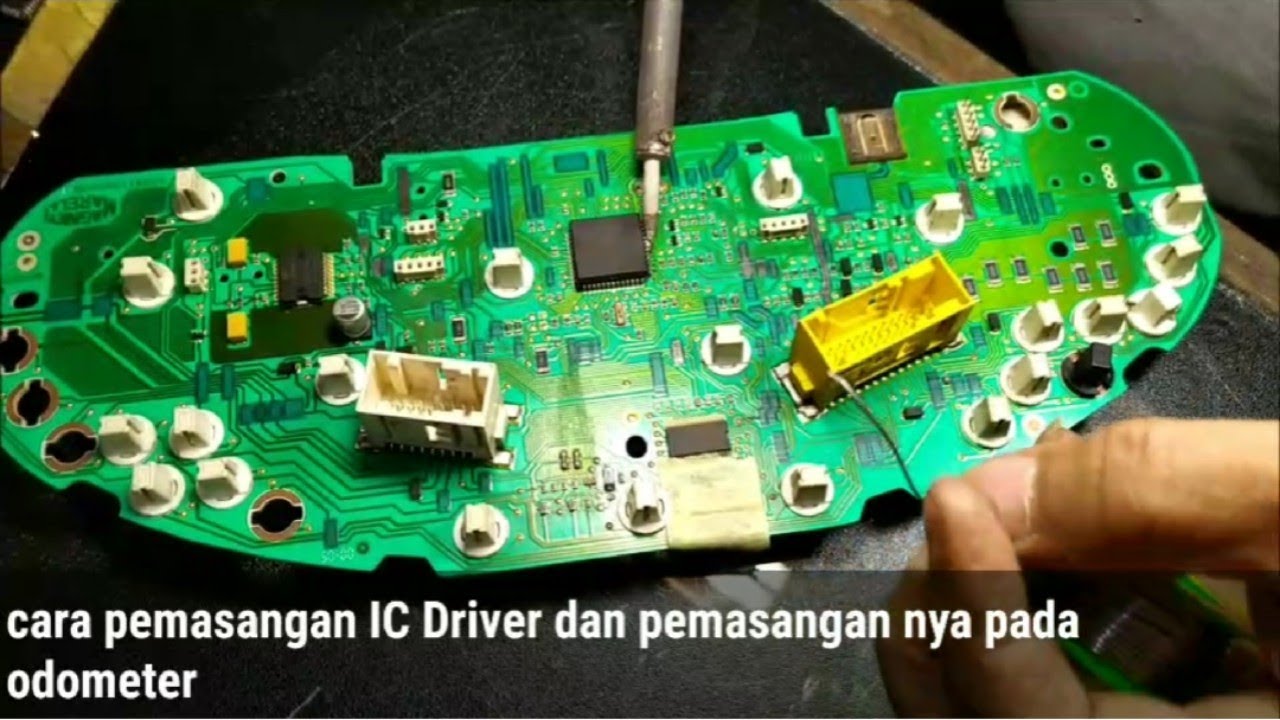 Repair odometer pemasangan IC driver