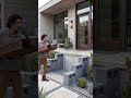 Floating Steps with Cinder Blocks & Wood | DIY Glowing Entryway #aiartwork #DIYSteps #concreteblocks