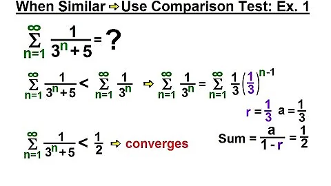 Calculus 2: Infinite Sequences and Series (40 of 62) When Similar -- Use Comparison Test: Ex. 1