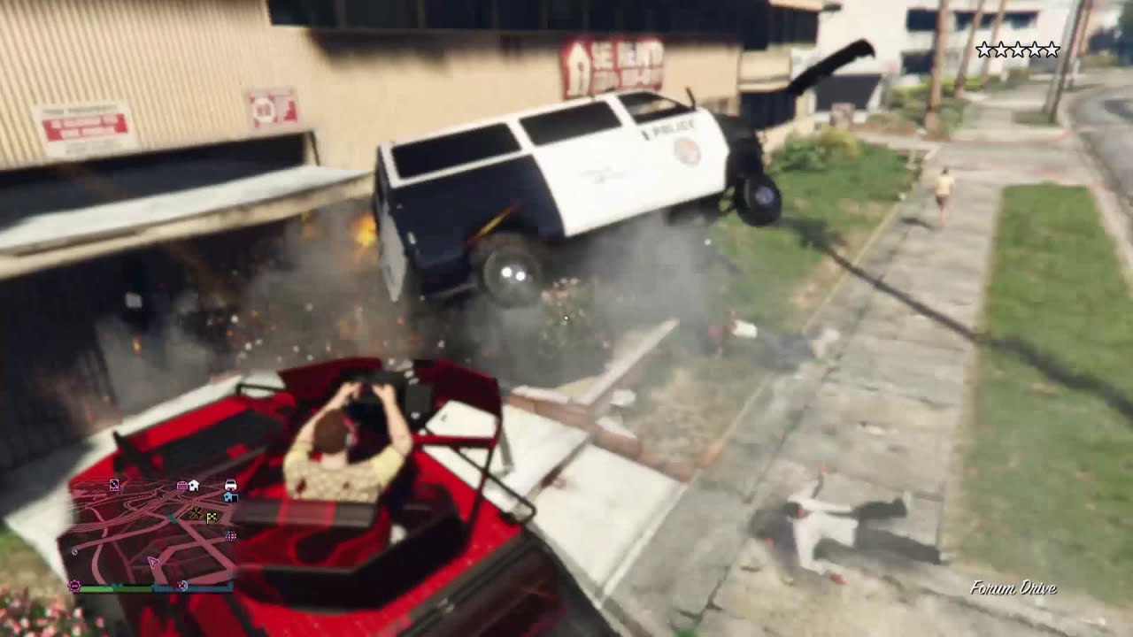 GTA 5 - Epic Five Star Chase (Escape From The Police) - YouTube
