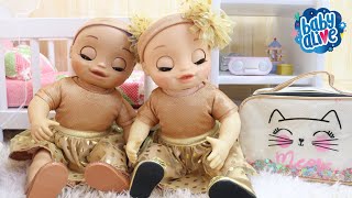 BABY ALIVE GÊMEAS NINA E HANNA SE ARRUMANDO PARA O CASAMENTO