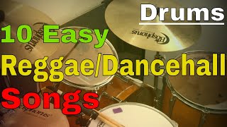 10 Easy Reggae/Dancehall Songs For Drums - Free PDF