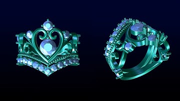 how to design ring on matrix 8 3d gemvision #144 #umphumrin #jewelrydesign #trending