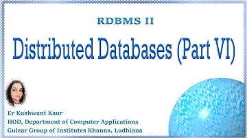 Transaction Processing and Concurrency Control in DDBMS