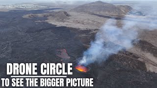 The Volcano Surrounding  Sundhnukar Lava Field Overview