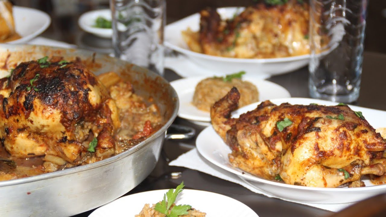 جاج صغير محمر ومحشي محشي بالروز وكبدة الجاج 🥵