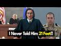I Never Told Him 21 Feet Officer ADMITS To Making Up Rules In Court