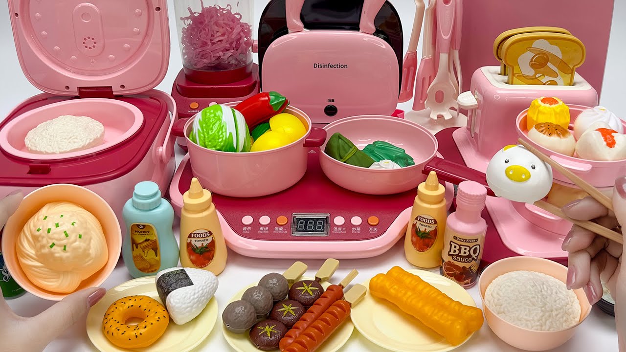 [toy asmr] Cooking Toys Kitchen Playset 🍳 장난감 주방놀이 요리하기 | Satisfying ...