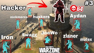 Streamers getting killed by hackers in Warzone #3 (evil hackers)