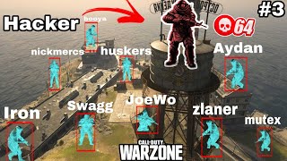 Streamers getting killed by hackers in Warzone #3 (evil hackers)