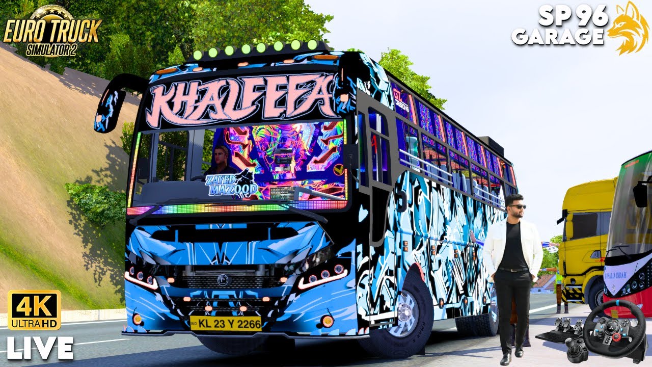 TRYING TO DRIVE KOMBAN KHALEEFA with a G29 on Rainy Night Roads!