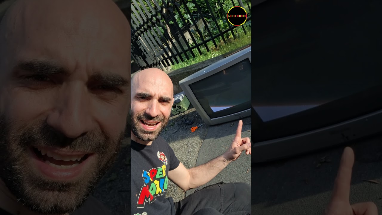Trovo per strada una TV CRT da 28"! LA TESTIAMO IN STRADA?