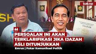 Download lagu Full of Emotion! Jokowi Camp vs. Emrus Debate Over the Authenticity of Jokowi's Diploma | tvOne