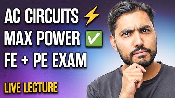 How to Solve AC Max Power Transfer Problems | FE Electrical and PE Power Exam Prep 2025