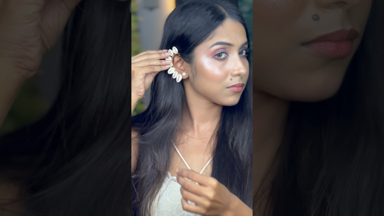 Ear cuff earring using sea shell😱| diy earring 