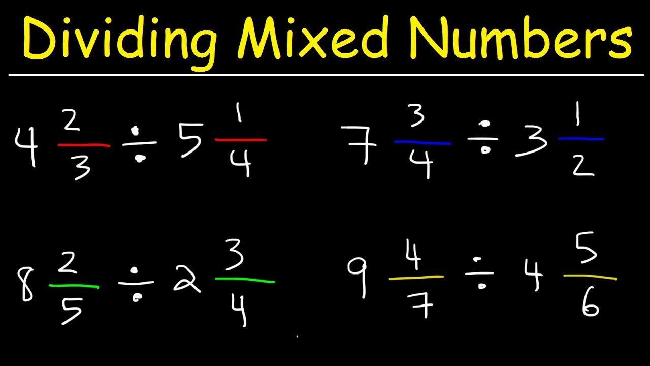 how-to-divide-mixed-number-youtube