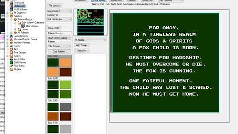 NESmaker NES Demo Development Video #16 Importing Title Screen and Cutscene Screen