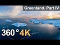 360°, Icebergs of Greenland. Part IV. 4К aerial video