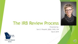 GPHA Professional Development IRB Review Process