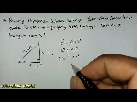 Video: Manakah panjang hipotenus segi tiga itu?