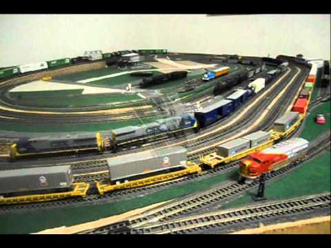  model railroad train layout steam locomotives DC/DCC w/sound - YouTube