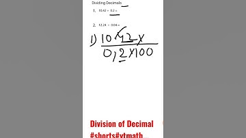 Dividing Decimal/Division of Decimal #shorts