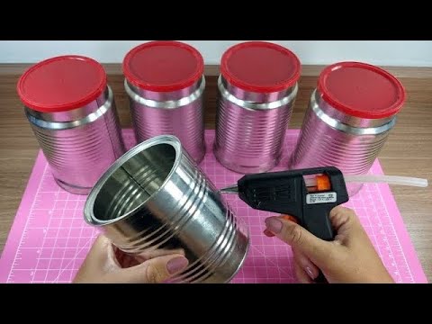 4 IDEIAS FABULOSAS COM LATAS RECICLADAS 💖