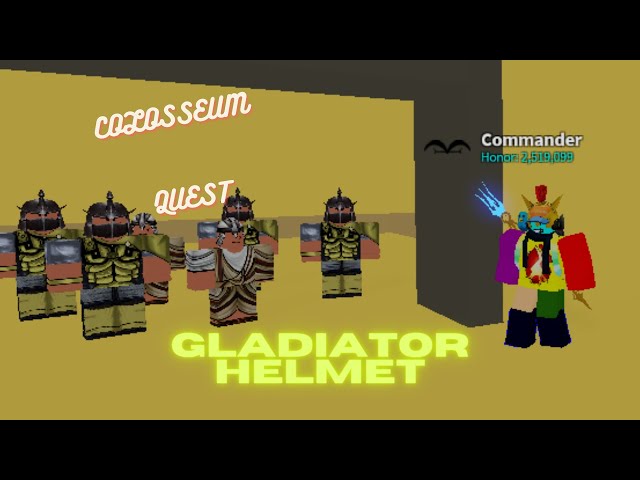 Blox Fruit ] HOW TO GET WARRIOR HELMET AND COMPLETE COLOSSEUM PUZZLE 