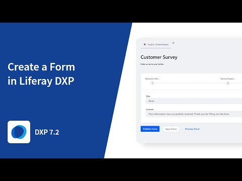 How to Create a Form in Liferay DXP