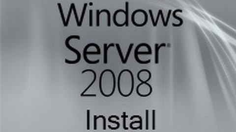 Windows Server 2008 - Install in Virtual Box
