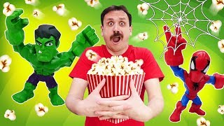 Video divertenti con Supereroi. Nuova ricetta per cucinare pop corn. screenshot 2