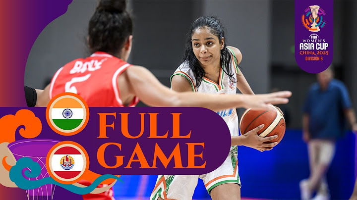 LIVE - India v Tahiti | FIBA Women's Asia Cup 2025  - Division B